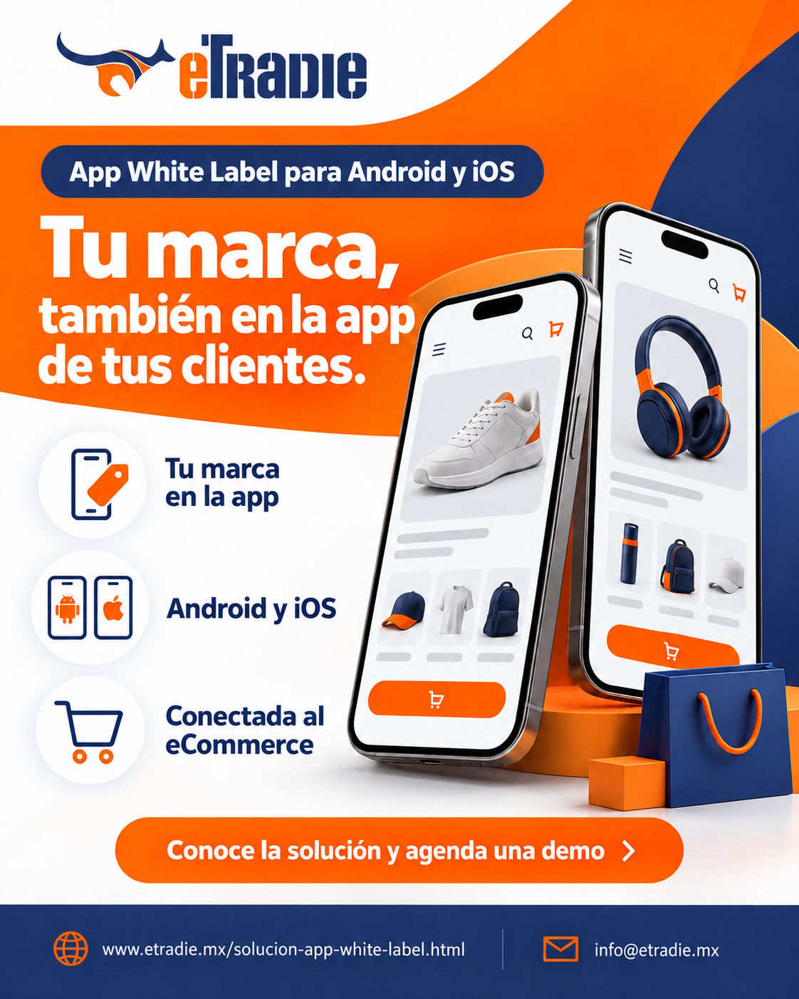 Brochure de App White Label para Android y iOS