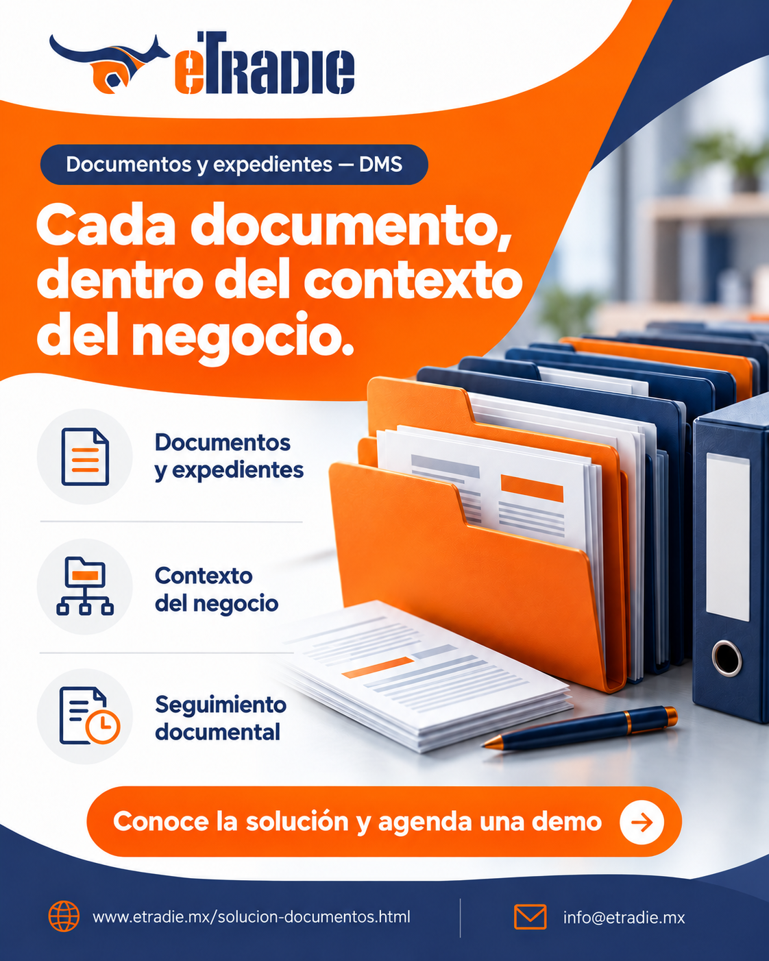 Brochure de Documentos y expedientes — DMS