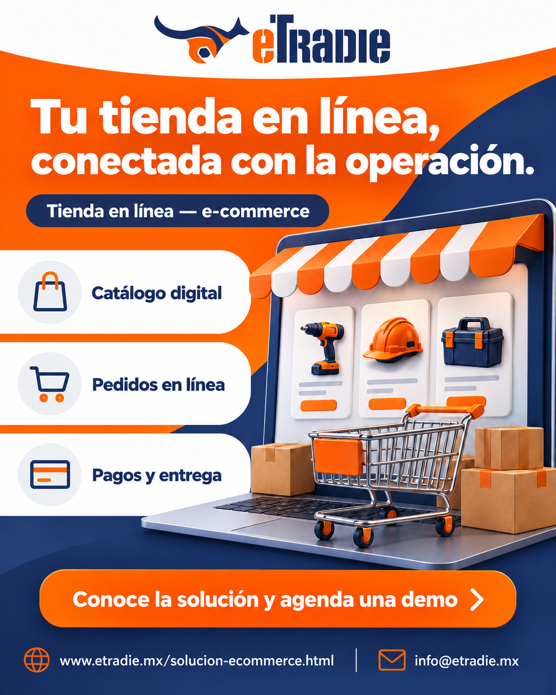 Brochure de Tienda en línea — e-commerce