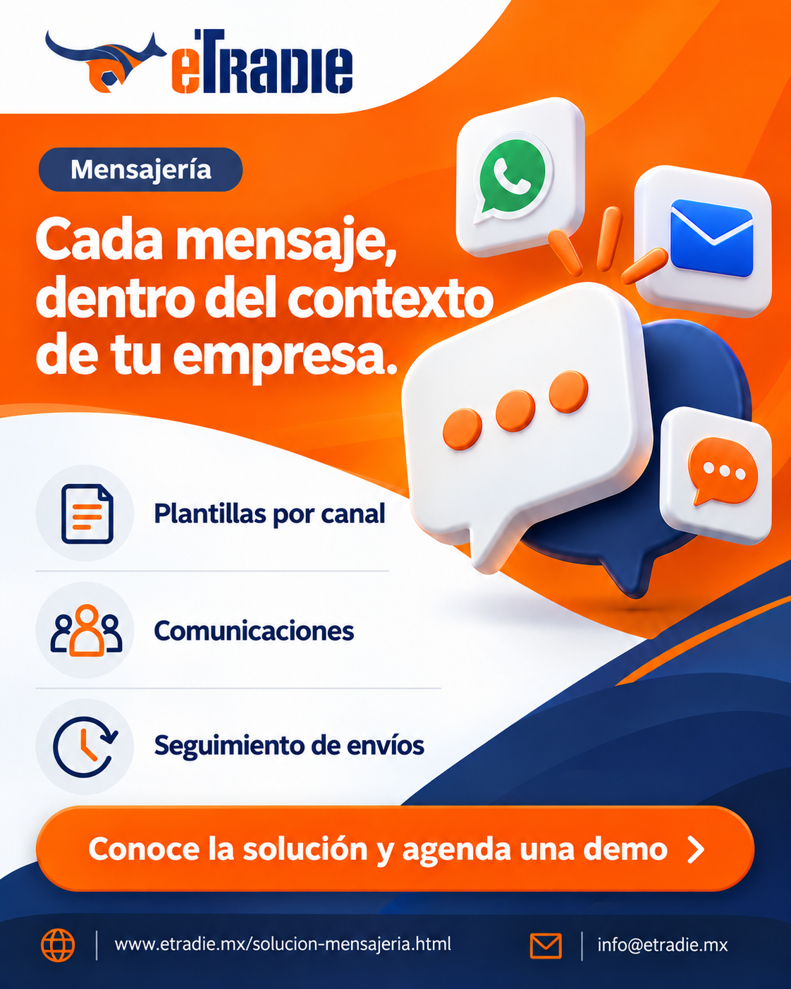 Brochure de Mensajería