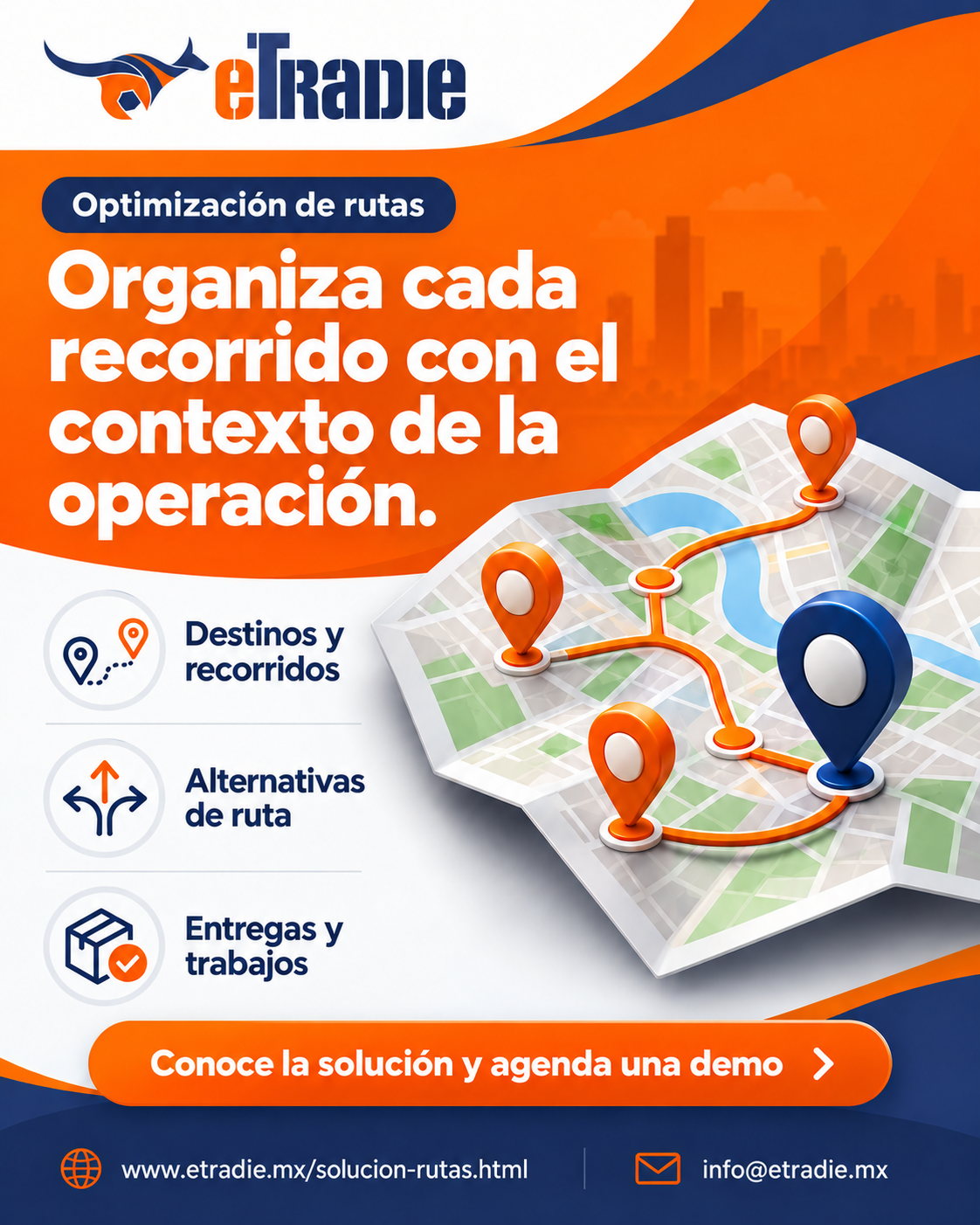 Brochure de Optimización de rutas