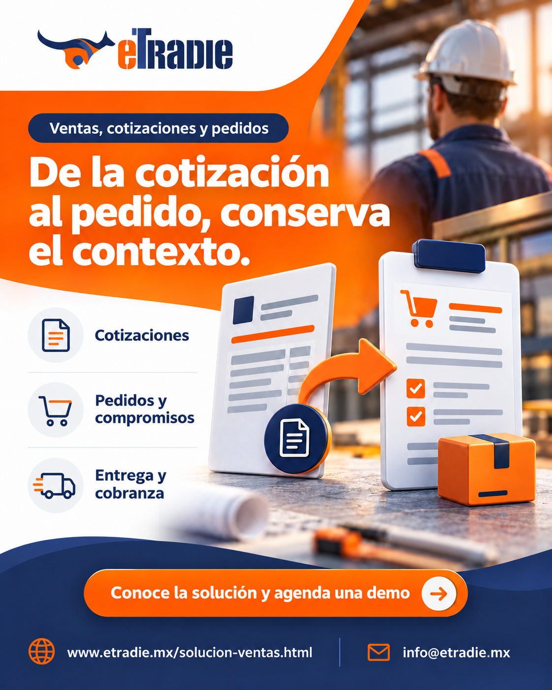 Brochure de Ventas, cotizaciones y pedidos
